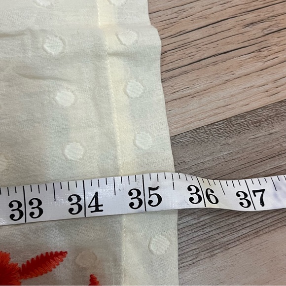 ivy Jane sleeveless ivory embroidered flower dress v neck size Large - Picture 7 of 10